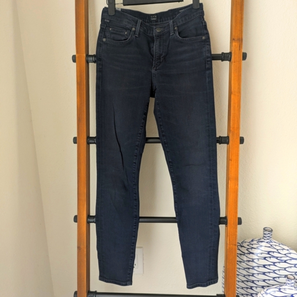 Citizens Of Humanity Dark Indigo Petite High Rise Skinny Jeans